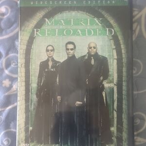 Warner Bros. Matrix Reloaded DVD - Green and Black Cover